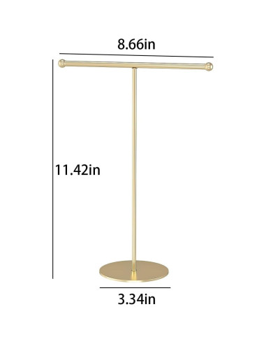 Soporte para Collares Julysky Dorado, Organizador de Joyería T