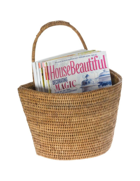 Cesta de Almacenamiento Colgante Kouboo de Ratán Grande