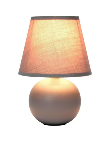 Lámpara de mesa mini globo Cerámica Diseños Simples 22 cm