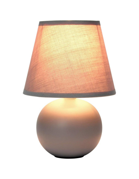 Lámpara de mesa mini globo Cerámica Diseños Simples 22 cm