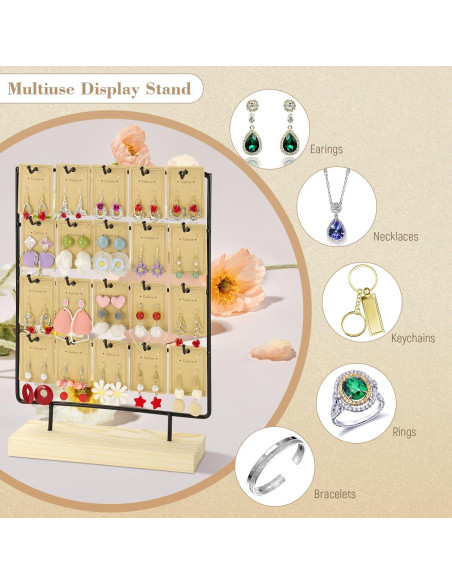 Soporte para Pendientes RNTBWD Negro 4 Niveles 20 Ganchos