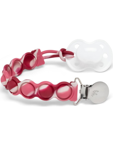 Clip para Chupete BooginHead PaciGrip Rubí Sensory 100% Silicona