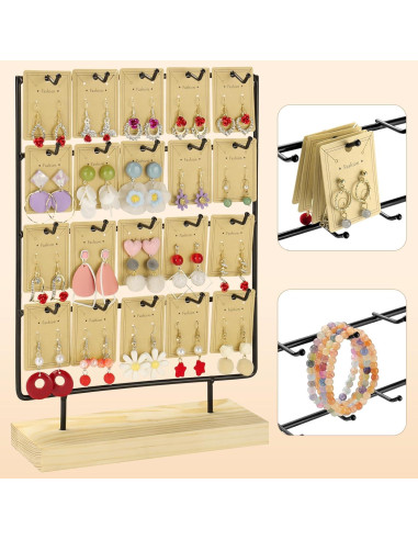 Soporte para Pendientes RNTBWD Negro 4 Niveles 20 Ganchos