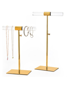 Juego de 2 Torres de Exhibición de Joyería CHANJEYION Ajustables