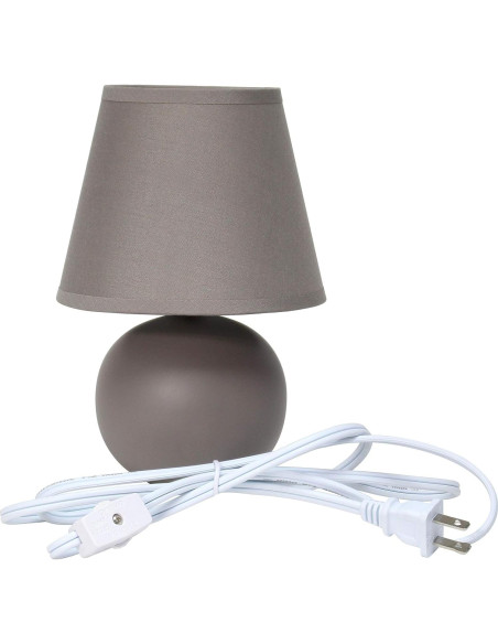 Lámpara de mesa mini globo Cerámica Diseños Simples 22 cm