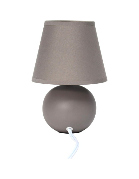 Lámpara de mesa mini globo Cerámica Diseños Simples 22 cm