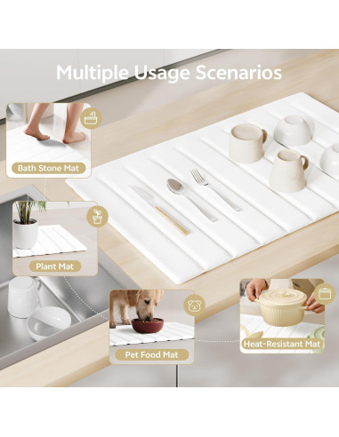 Alfombrilla de Secado de Platos de Piedra Stylstoreazy 63.5x40.6cm