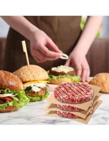 200 Hojas de Papel Pergamino BOOMIBOO 15.24x15.24 cm Anti-adherente