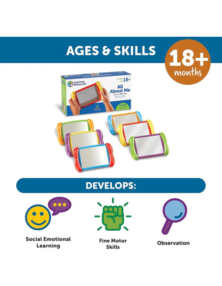 Espejos de Aprendizaje Learning Resources 6 Piezas 15.24 cm