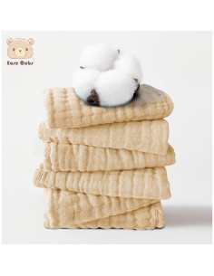 Toallitas de Muselina para Bebé Ease Cubs 100% Algodón 12 Pzas 2