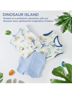 Saco de Dormir para Bebé Duomiaomiao 100% Algodón Orgánico Grande 2