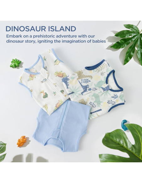 Saco de Dormir para Bebé Duomiaomiao 100% Algodón Orgánico Grande