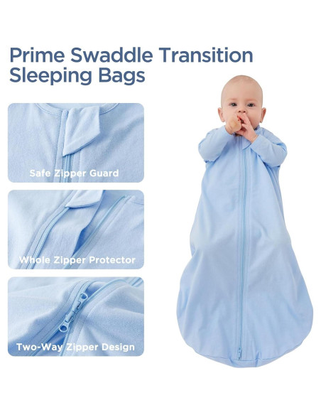 Saco de Dormir para Bebé Duomiaomiao 100% Algodón Orgánico Grande