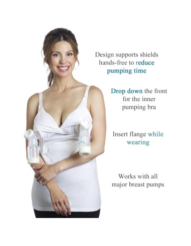 Tanque de Lactancia Pump&Nurse Rumina XS Gris Oscuro Manos Libres