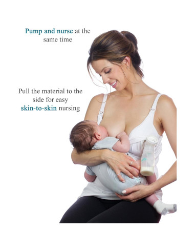 Tanque de Lactancia Pump&Nurse Rumina XS Gris Oscuro Manos Libres