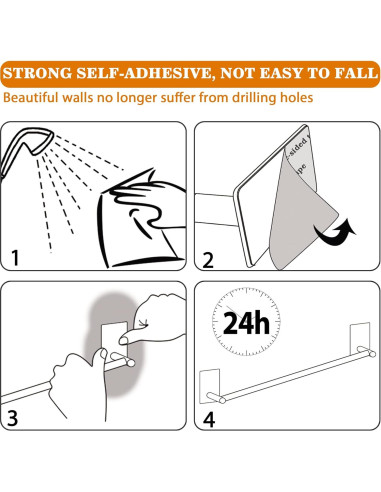 Soporte de Toalla Alise Negro Mate 30.48 cm Acero Inoxidable