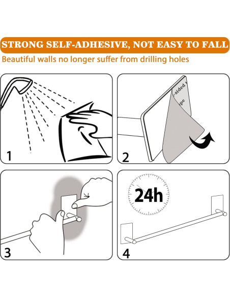 Soporte de Toalla Alise Negro Mate 30.48 cm Acero Inoxidable