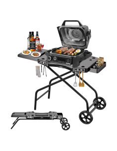 Carro de Parrilla Plegable GRISUN para Ninja OG700 y Blackstone 22"