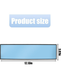 Espejo Retrovisor Convexo Mandark 30.48x7.87cm Antideslumbrante 2