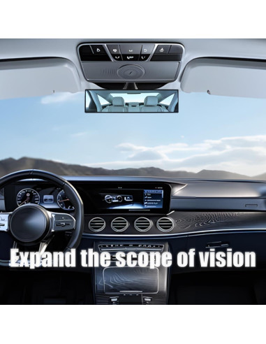 Espejo Retrovisor Convexo Mandark 30.48x7.87cm Antideslumbrante