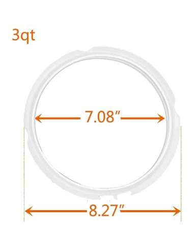 Anillo de Sellado ZoneFly para Olla Instant Pot 3 Qt - 2 Piezas