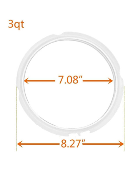 Anillo de Sellado ZoneFly para Olla Instant Pot 3 Qt - 2 Piezas