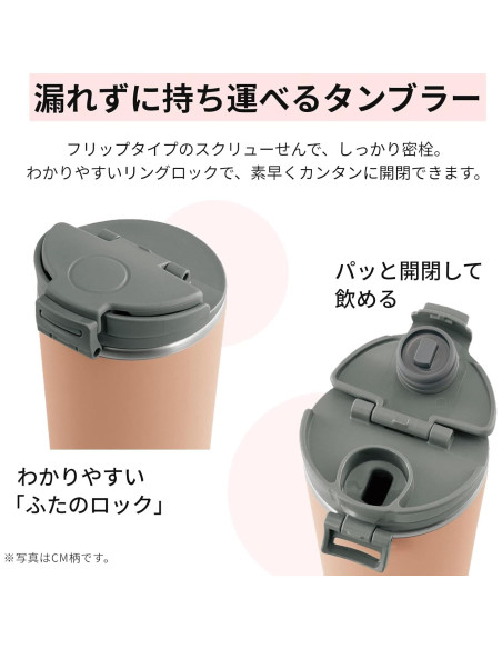 Taza de Transporte Zojirushi SX-KA40HM Acero Inoxidable 396ml Gris