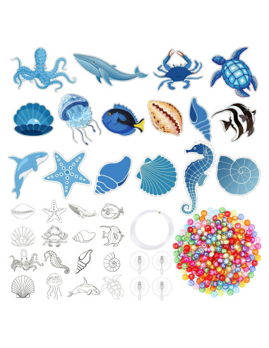 Kits de Manualidades Atrapa Rayos MiniInflat 32 Piezas Oceánicas