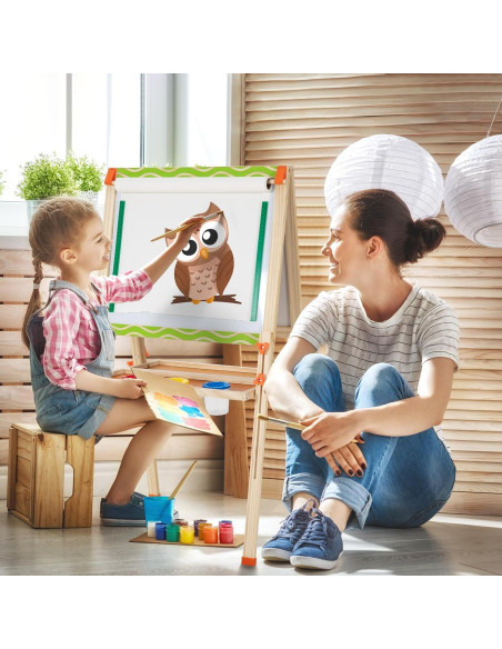 Caballete Infantil Plegable SketchNest Verde Ajustable 100.4cm