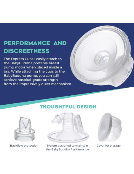 Copas de Recolección de Leche Manos Libres BabyBuddha 236ml