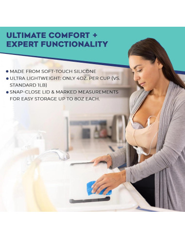 Copas de Recolección de Leche Manos Libres BabyBuddha 236ml