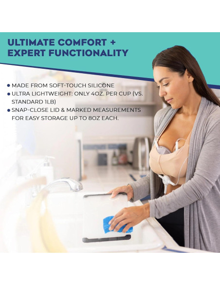 Copas de Recolección de Leche Manos Libres BabyBuddha 236ml