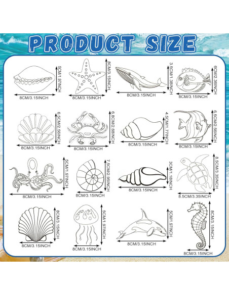 Kits de Manualidades Atrapa Rayos MiniInflat 32 Piezas Oceánicas