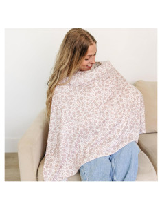 Cubierta de Lactancia Rosa Antiguo - Algodón Orgánico Premium
