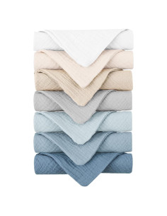 Toallitas de Muselina para Bebés Konssy 7 Unidades 28x28 cm