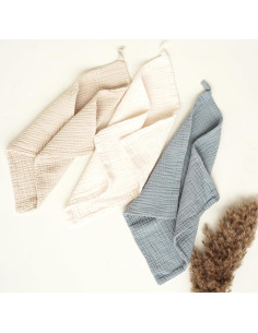 Toallitas de Muselina para Bebés Konssy 7 Unidades 28x28 cm 2