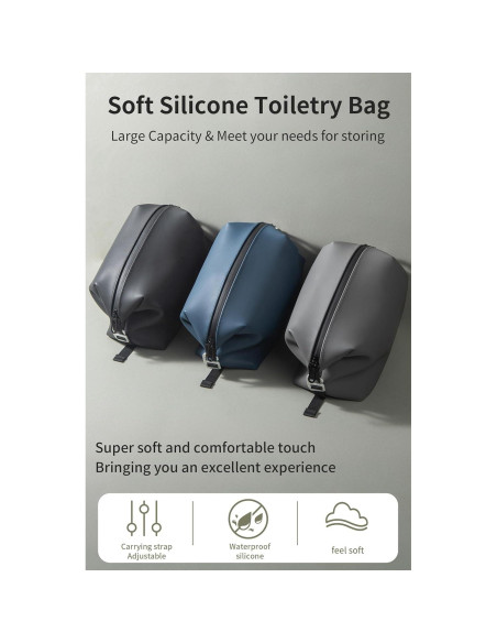 Bolsa de Aseo Impermeable Onbagway 6L Plegable Negro