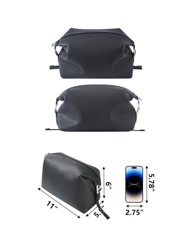 Bolsa de Aseo Impermeable Onbagway 6L Plegable Negro
