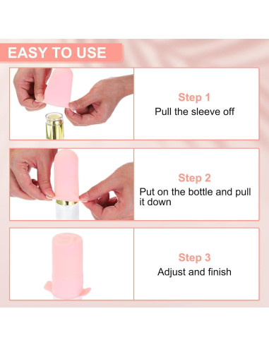 Fundas de Silicona para Botellas de Viaje PATIKIL - 8 Piezas