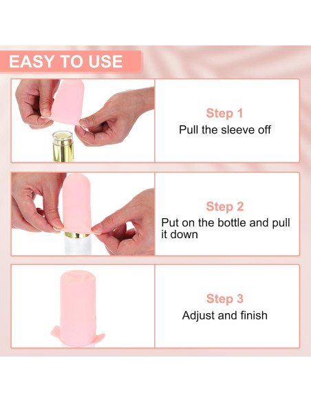 Fundas de Silicona para Botellas de Viaje PATIKIL - 8 Piezas