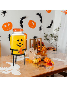 Dispensador de Bebidas Halloween Umigy 3.78L con Soporte Acero 2