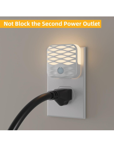 Luces Nocturnas Enchufadas Dawnrise 3000K 10Lm Paquete de 3