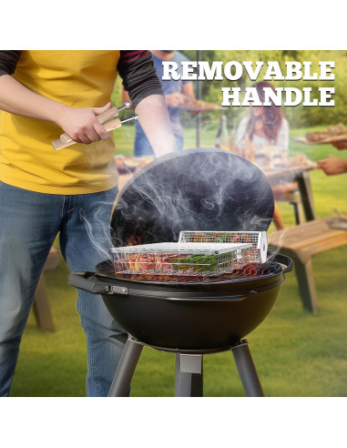 Juego de Cestas para Parrilla Ivtivfu Acero Inoxidable 304