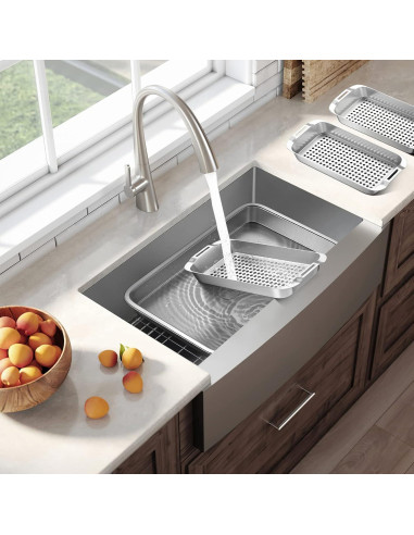 Juego de Cesta para Parrilla G.a HOMEFAVOR Acero Inoxidable 3 Piezas