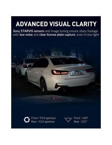 Cámara Dash BlackVue DR770X-2CH II Doble Full HD 64GB