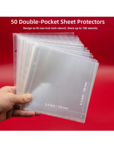 Carpeta de Almacenamiento Neglex para Plantillas 50 Hojas 15.24cm 2