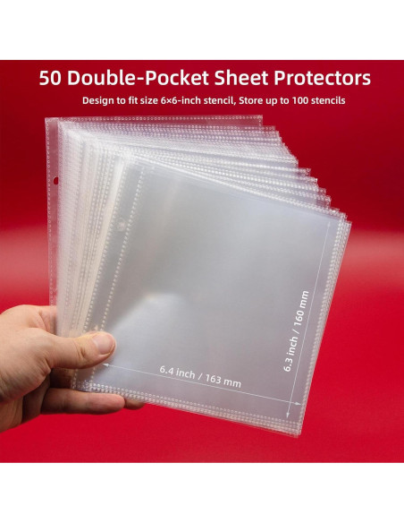 Carpeta de Almacenamiento Neglex para Plantillas 50 Hojas 15.24cm