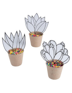 Kit de Manualidades Suncatcher Maceta Suculenta Fun Express - 6 Piezas