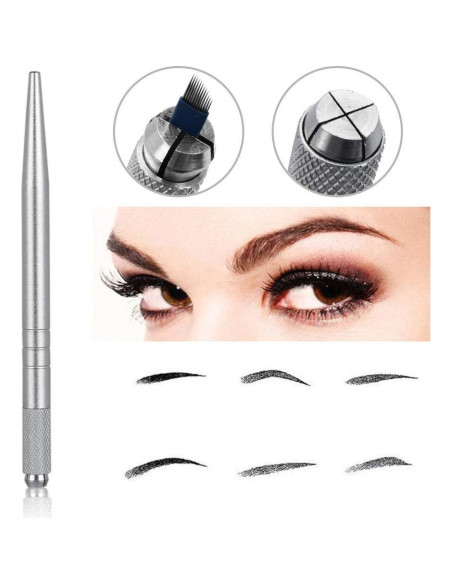 Kit de Microblading Pinkiou 5 Piezas Bolígrafos Reutilizables