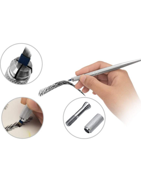 Kit de Microblading Pinkiou 5 Piezas Bolígrafos Reutilizables